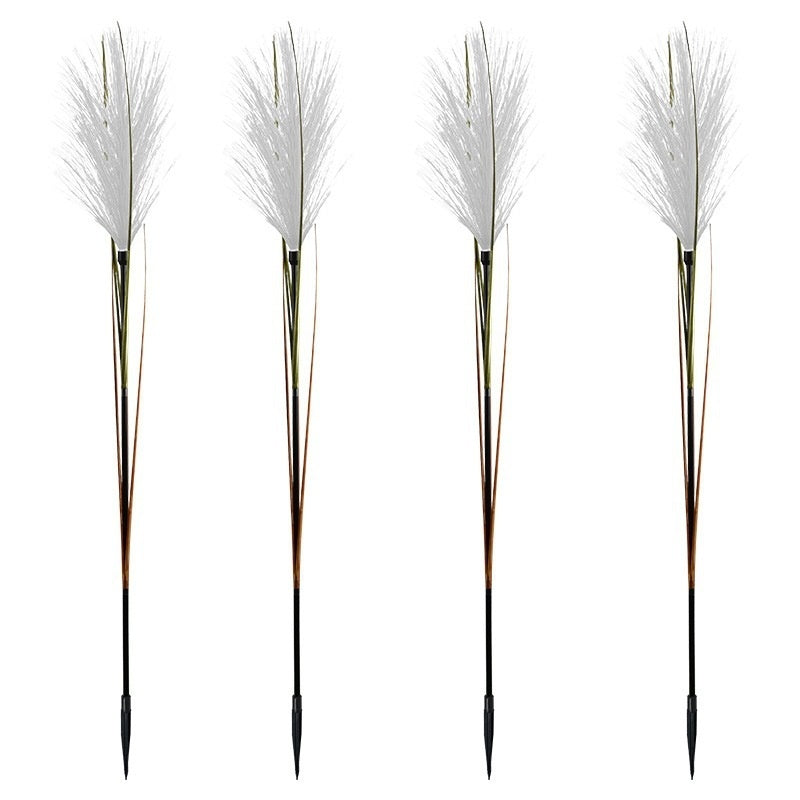 Solar Simulation Reed Floor Outlet Lawn Garden Outdoor Pampas Grass Lamp