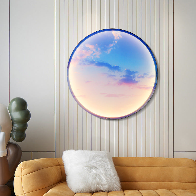 Internet Celebrity Moon Background Wall Lamp