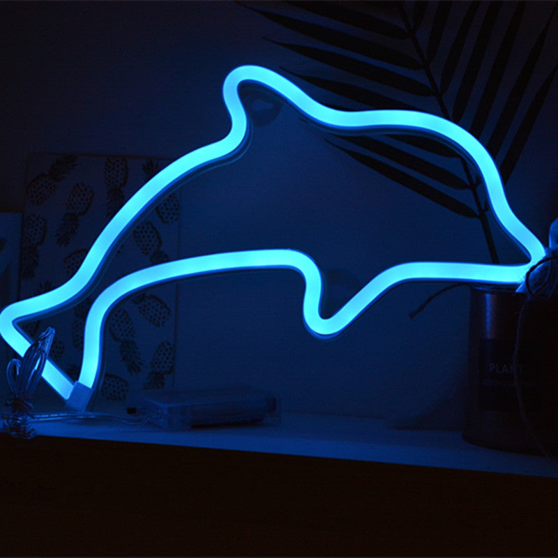 LED Neon Wall Hanging Dinosaur Decoration Night Light