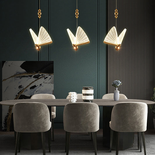 Light Luxury Modern Minimalist Creative Design Bar Butterfly Chandelier