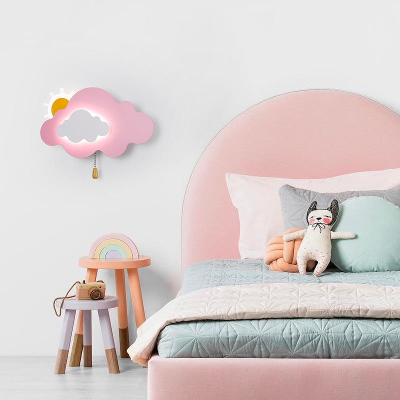 Cloud Children's Room Wall Cartoon Bedside Eye Protection Lamp