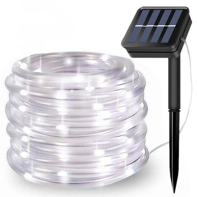 LED Solar Tube Lighting Chain Courtyard Decoration