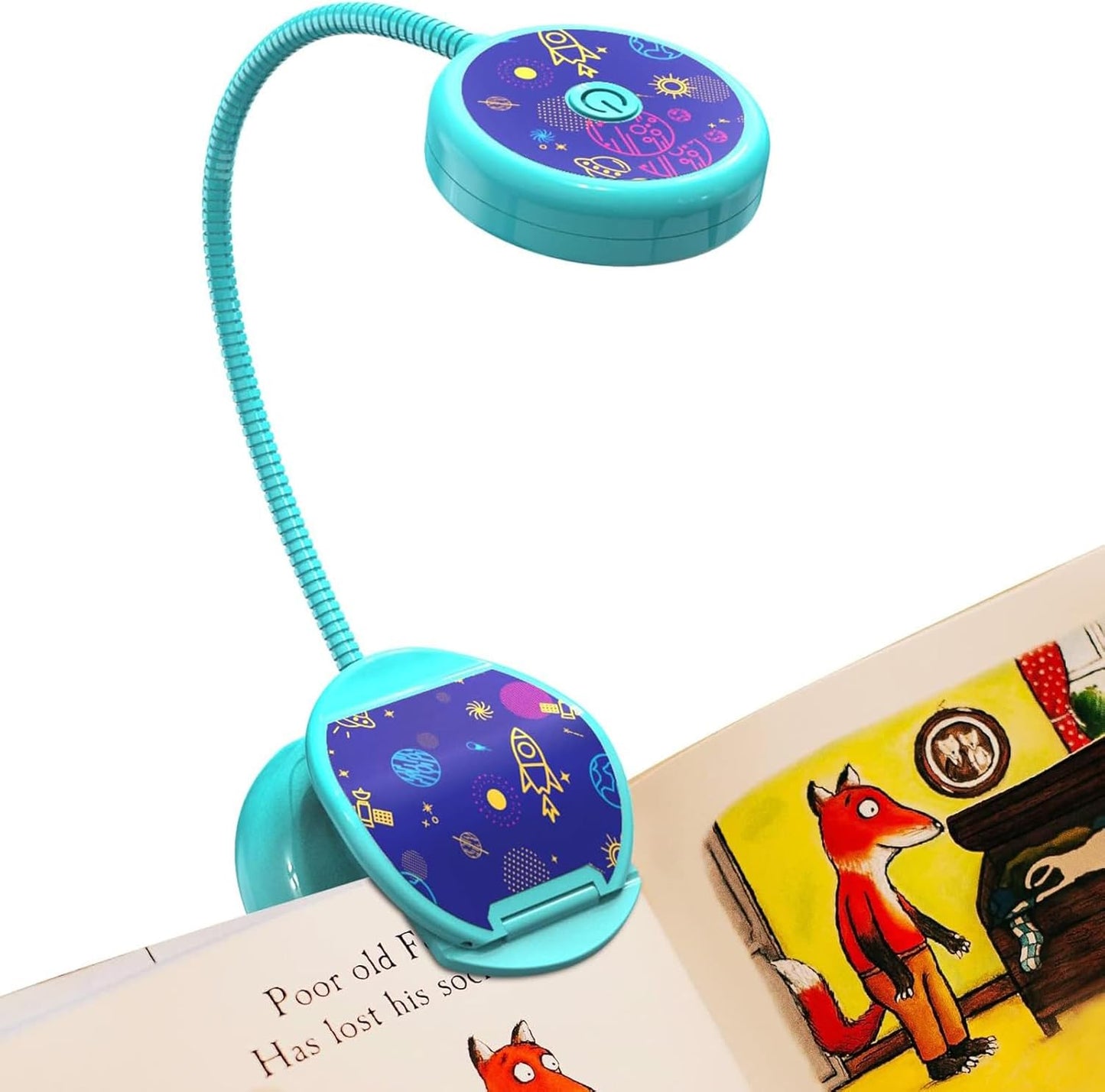 Cute Rechargeable Book Light, Eye-Care Clip on Lights for Reading in Bed, 3 Colors & 3 Brightness, 1.8Oz Lightweight, up to 40 Hours Useage, Great Gifts for Kids & Readers (Rose Red)