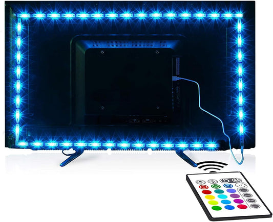 Tv Led Backlight,  8.2Ft Led Strip Lights for 40-60In Tv, USB Powered Tv Lights Kit with Remote, RGB Bias Lighting for Room Decor