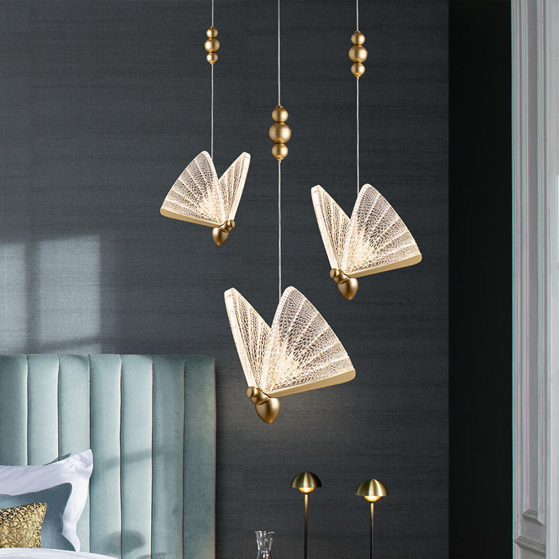 Light Luxury Modern Minimalist Creative Design Bar Butterfly Chandelier