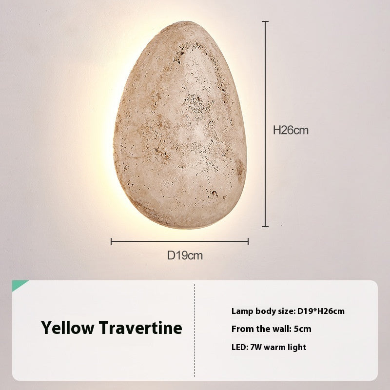 Nordic Creative Wall Lamp Pebble Living Room Bedroom Bedside Lamp